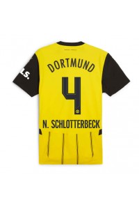 Borussia Dortmund Nico Schlotterbeck #4 Voetbaltruitje Thuis tenue 2024-25 Korte Mouw